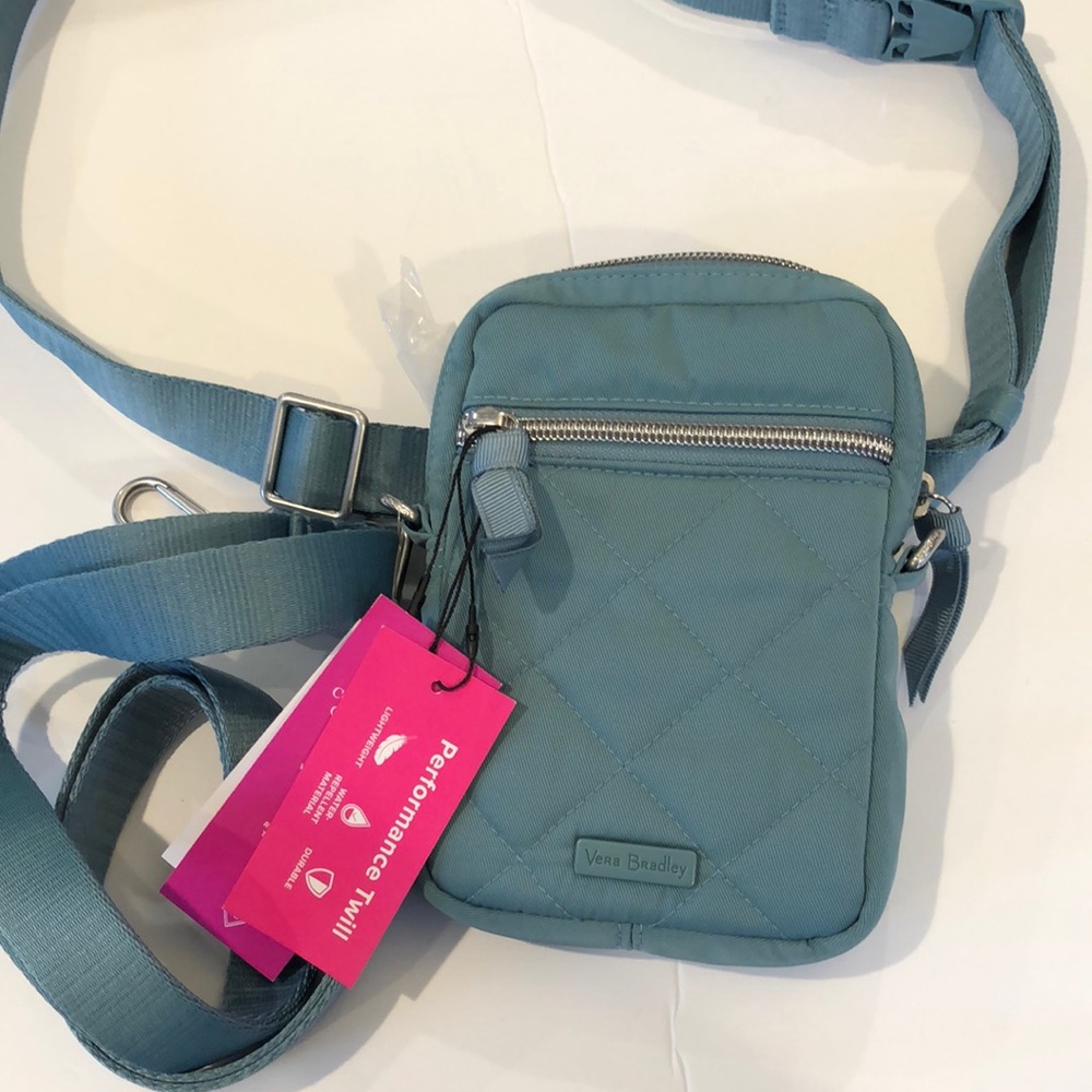 NWT Vera Bradley rfid small convertible crossbody in performance twill